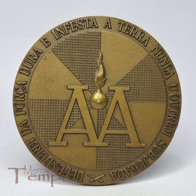 Medalha em bronze 25° Aniversário AA - Artilharia Anti-aérea (1943-1968)