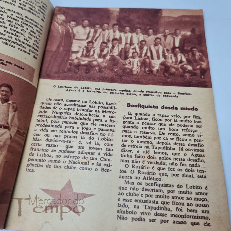Colecção Idolos do Desporto n° 1, Águas, 1956