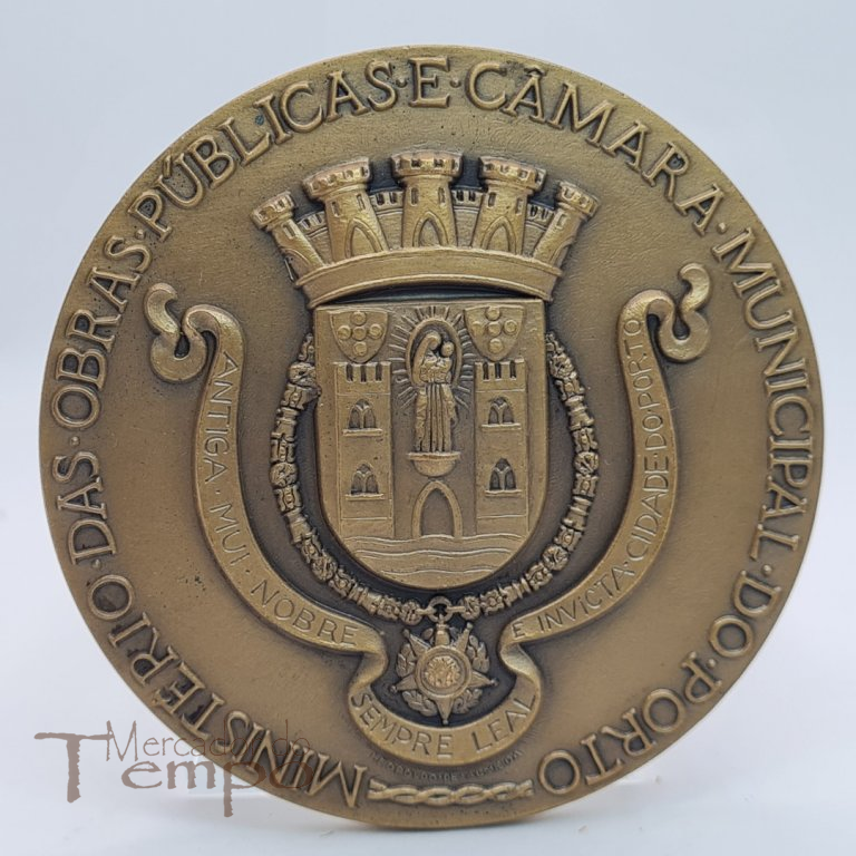 Medalha bronze Cidade do Porto - Leopoldo de Ameida