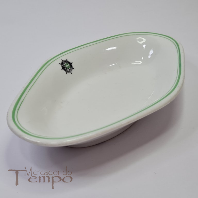 Covilhete porcelana Vista Alegre C.C.N. Companhia Colonia Navegação 1947-68