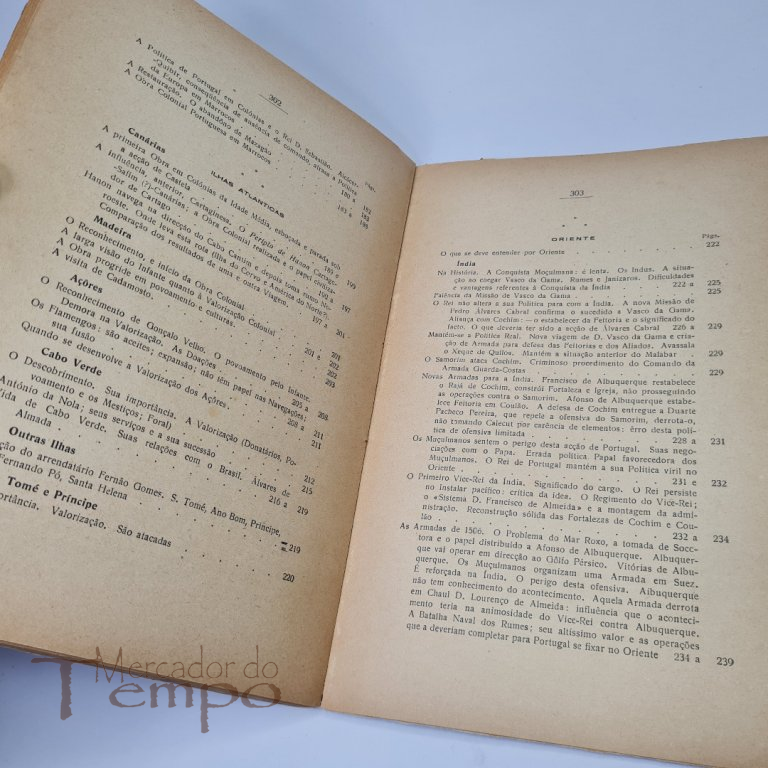 2 Volumes - História Colonial por Gaspar do Couto Ribeiro Villas 1937-38