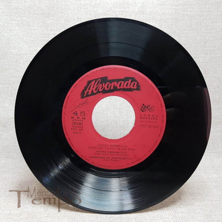 Disco 45 rpm Amália Rodrigues - Conta errada - MEP 60339