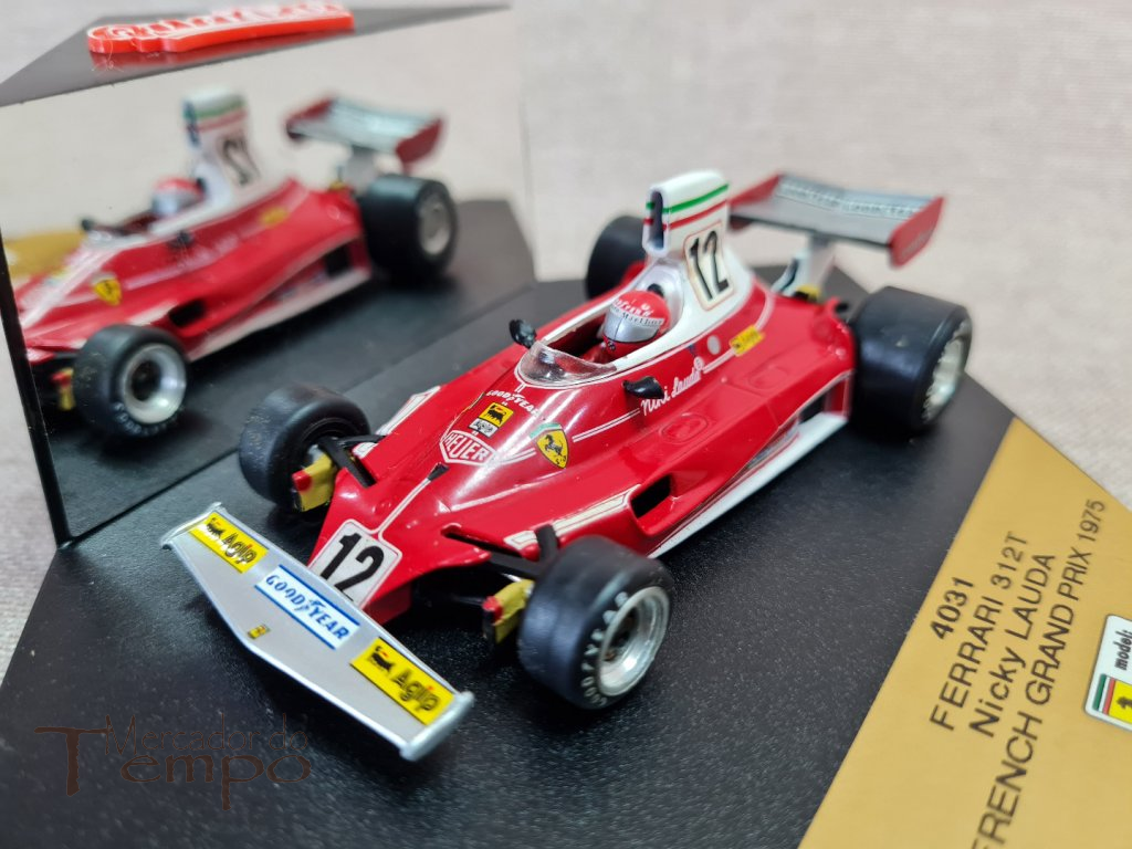 Miniatura 1/43 Quartzo 4031 Ferrari 312T Nicky Lauda 1975