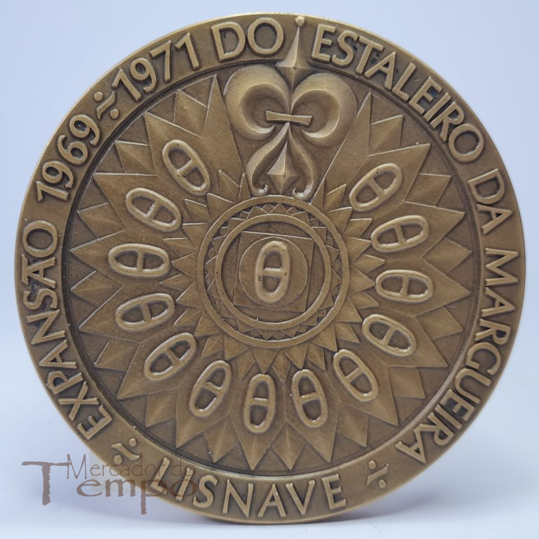 Medalha em bronze, Lisnave, Inauguração da Doca Alfredo da Silva, 1971