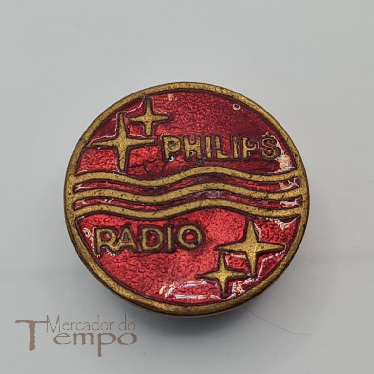 Pin / Abotoadeira esmaltada Philips Rádio