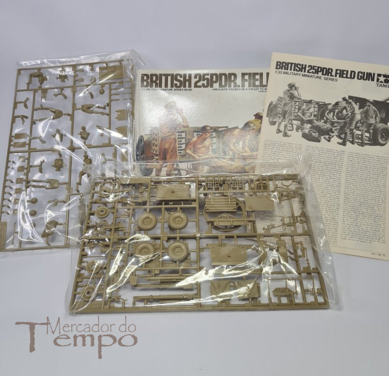 Kit militar 1/35 Tamiya British 25PDR. Field Gun NO.46