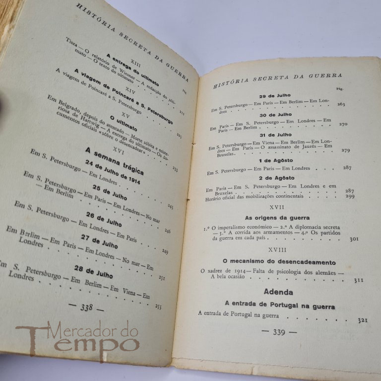 4 Volumes - História Secreta da Guerra, Adolfo Coelho, 1936