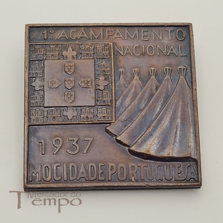 Mocidade Portuguesa Crachá do 1º Acampamento Nacional, 1937