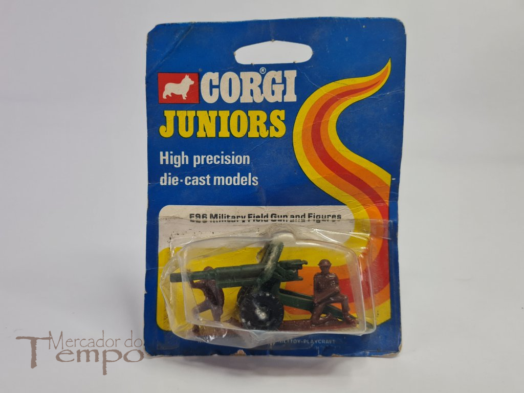 Corgi Juniors – Canhão com duas figuras, no blister original