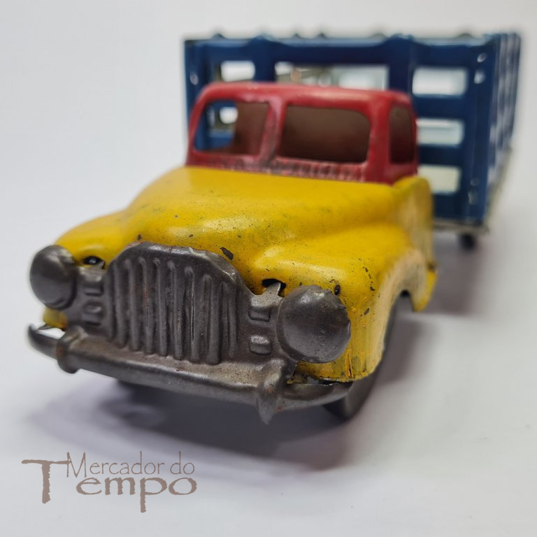 Brinquedo Português Camião de caixa aberta em folha/chapa anos 70
