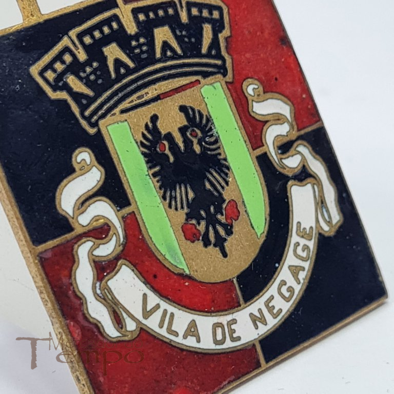 Medalha esmaltada  Vila de Negage, Angola, 1ª Feira Expo.Agro-Pecuária , 1969