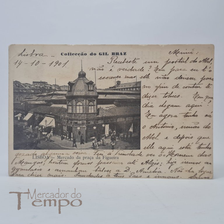 Lisboa – Mercado da Praça da Figueira, Collecção do Gil Braz, 1901