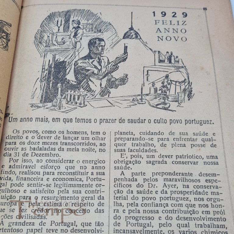 Calendário e Folhinha Portugueza do Doutor Ayer, 1929