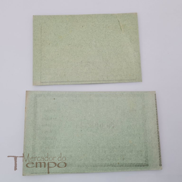 2 Senhas Brindes Fábrica Tabaco Estrela, 1930