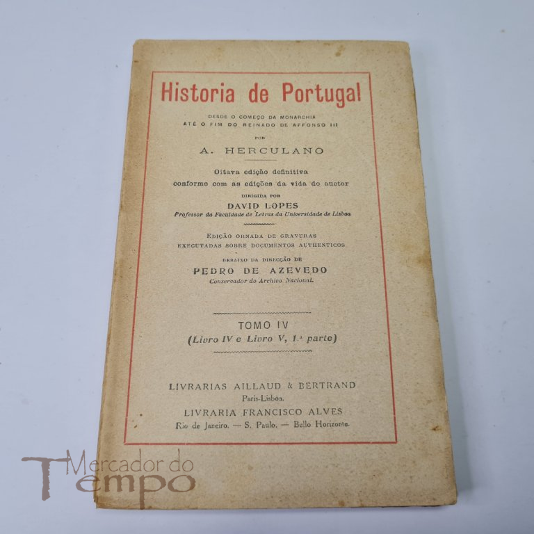 História de Portugal, 4 Volumes por Alexandre Herculano
