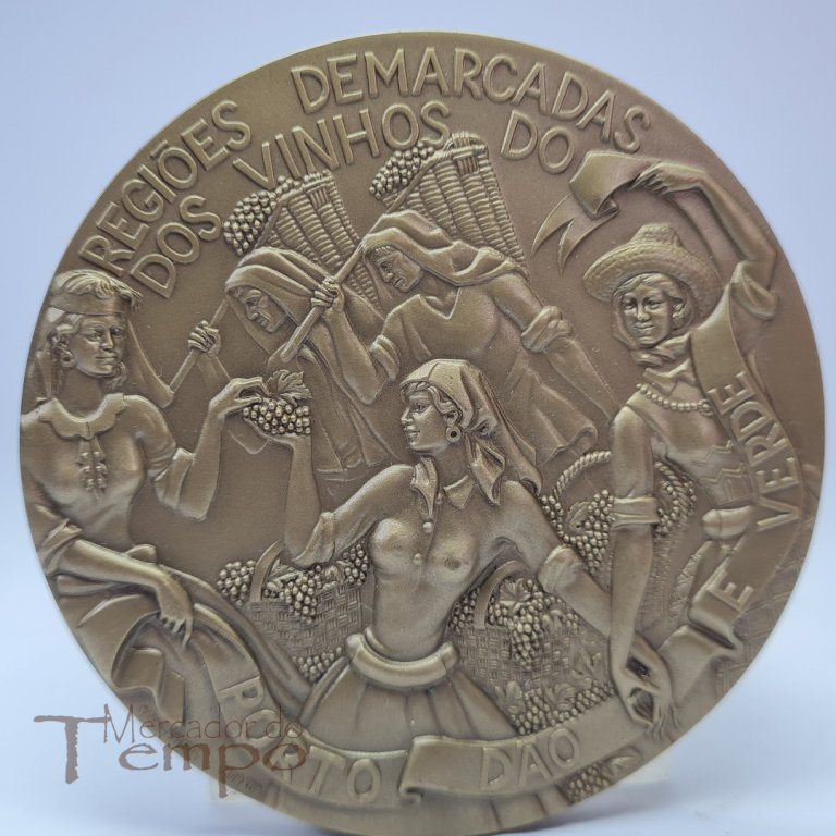 Medalha em bronze comemorativa do Primeiro Festival das Vindimas, Porto 1970