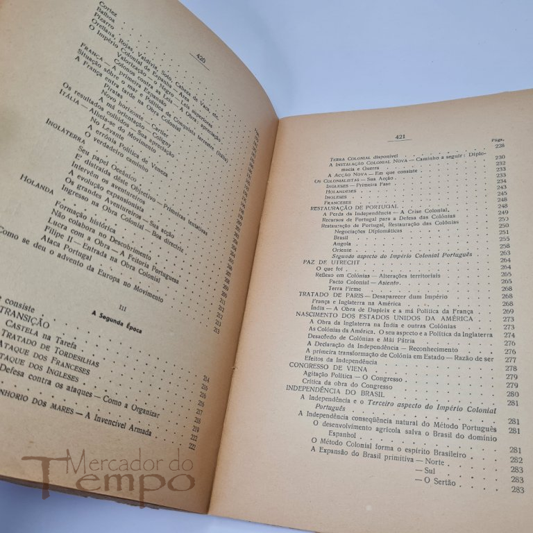 2 Volumes - História Colonial por Gaspar do Couto Ribeiro Villas 1937-38