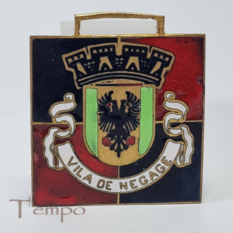 Medalha esmaltada da Vila de Negage, Angola, 1ª Feira / Exposição Agro-Pecuária , 1969