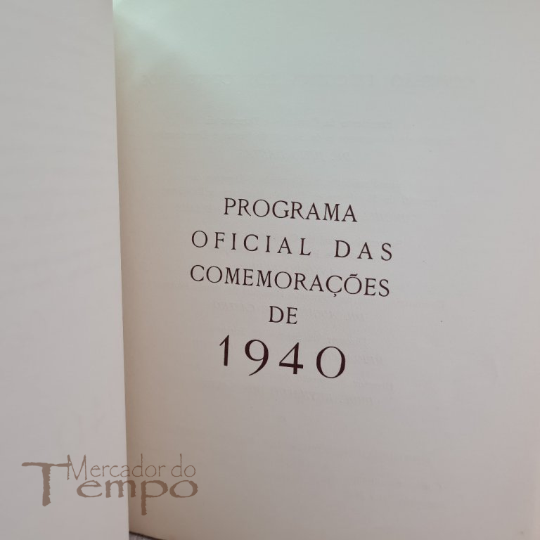 Programa oficial de 1940, das Comemorações Centenárias Exposição Mundo Português