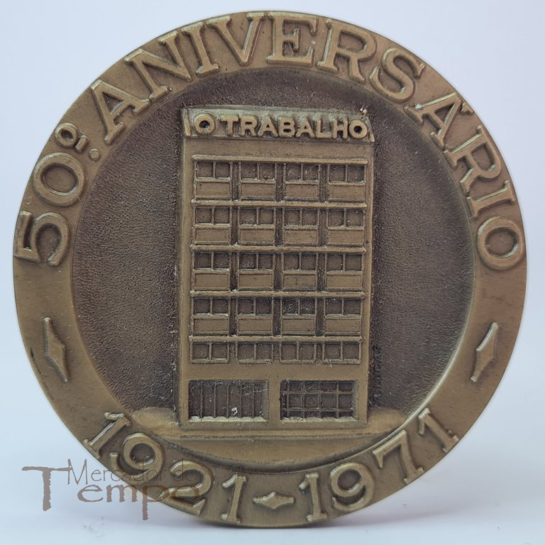 Medalha em bronze 50º Aniversário da Companhia de Seguros - O Trabalho