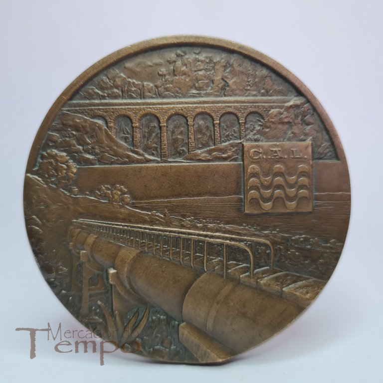 Medalha bronze Centenário Companhia das àguas de Lisboa 1868-1968