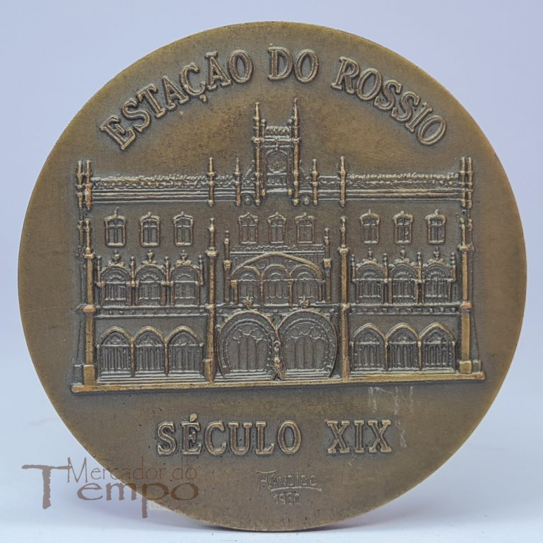 Medalha em bronze Caminhos de Ferro - Estação do Rossio