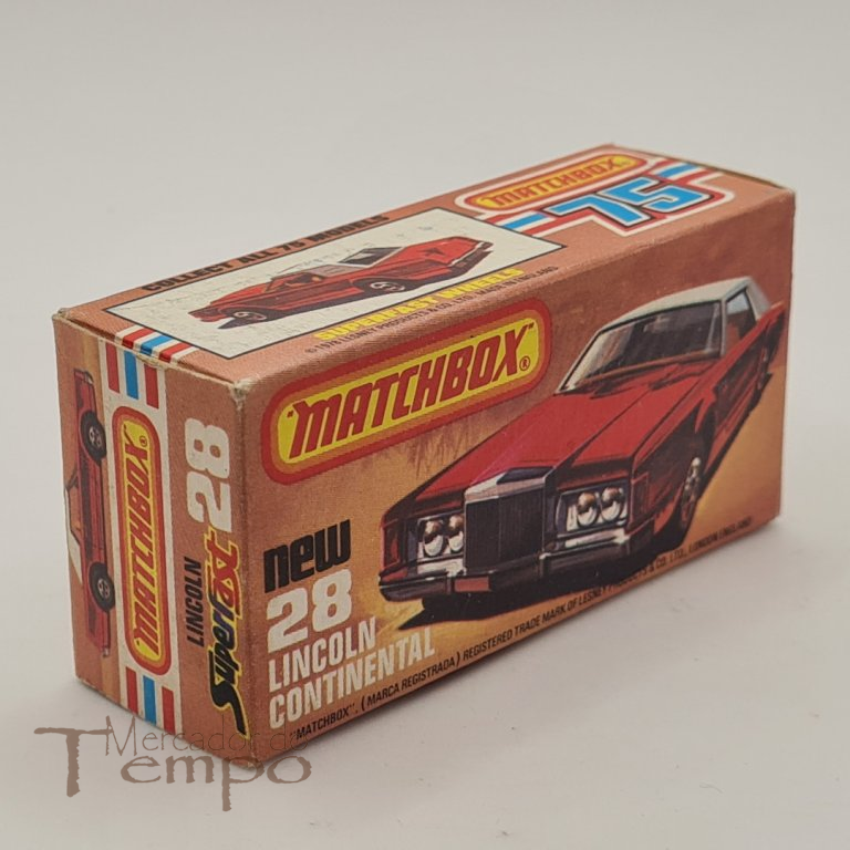 Matchbox Lincoln Continental #28 com caixa original