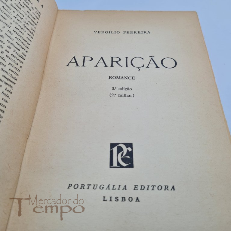 Vergilio Ferreira - Aparição 3ª edição 1960