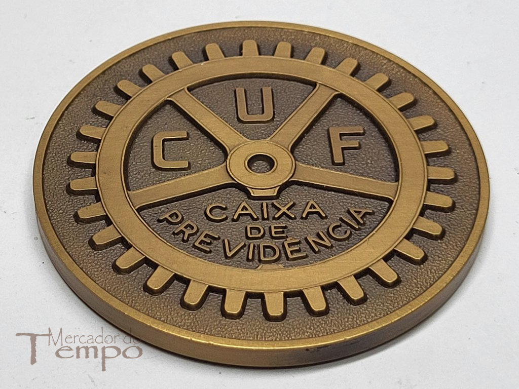 Medalha em bronze CUF 25 anos da Caixa de Previdência, 1965