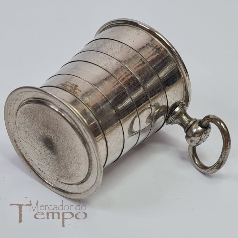 Copo de viagem portátil, retrátil  em caixa tipo relógio de bolso