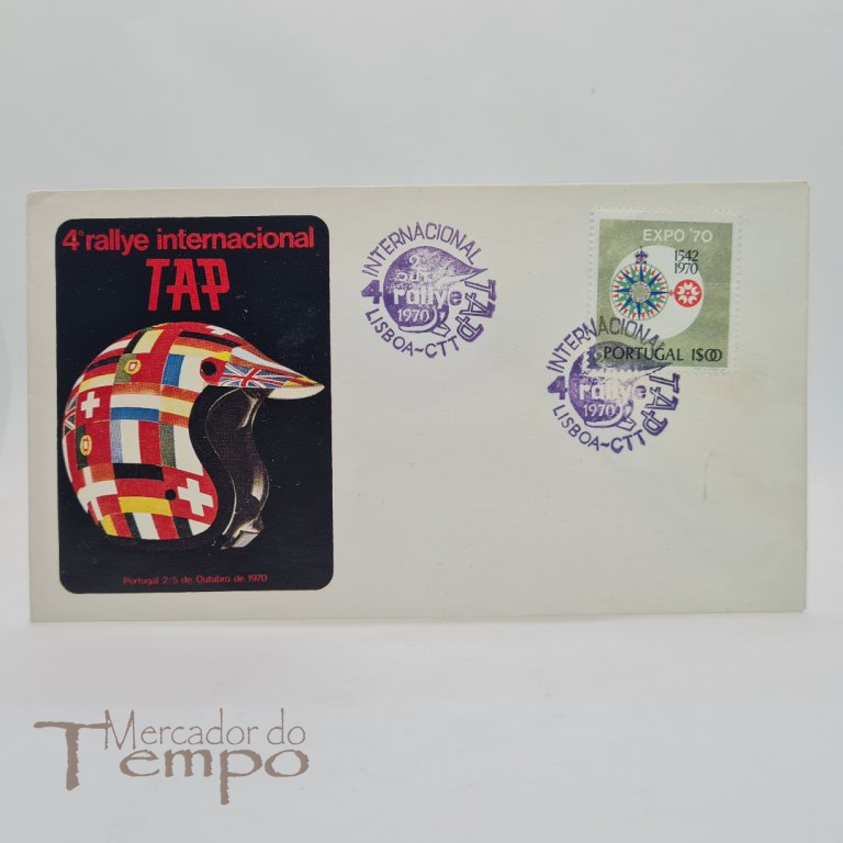 Envelope Primeiro Dia, 4° Rallye  Internacional  TAP / Portugal, 1970 