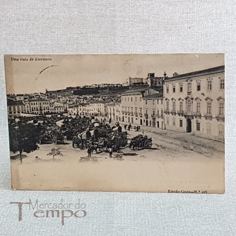 Postal antigo Estremoz - Vista de Estremoz 1921