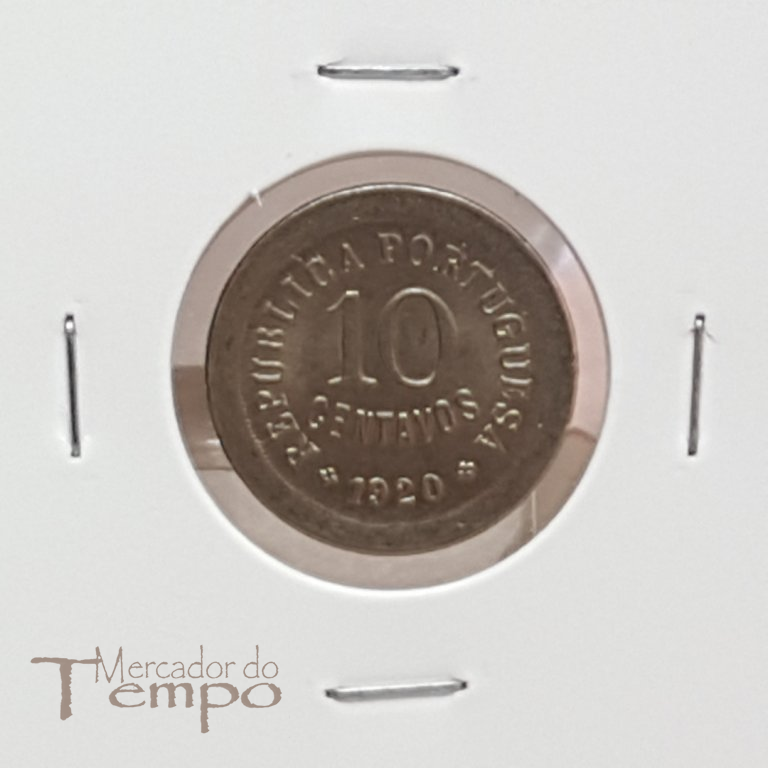 Moeda de 10 centavos Cupro-Niquel de 1920
