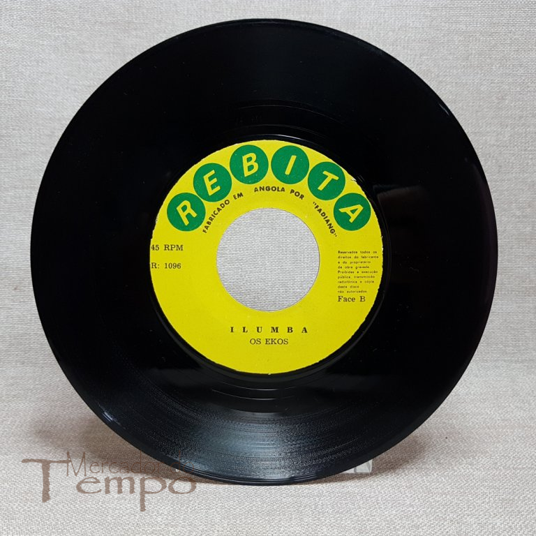 Raro Disco 45 rpm Angola - Os EKOS - Pop Merengue 