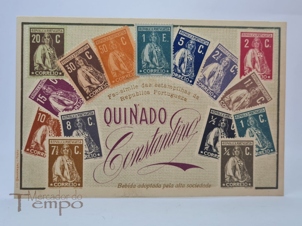 Bilhete Postal publicitário, Bebida Quinado Constantino