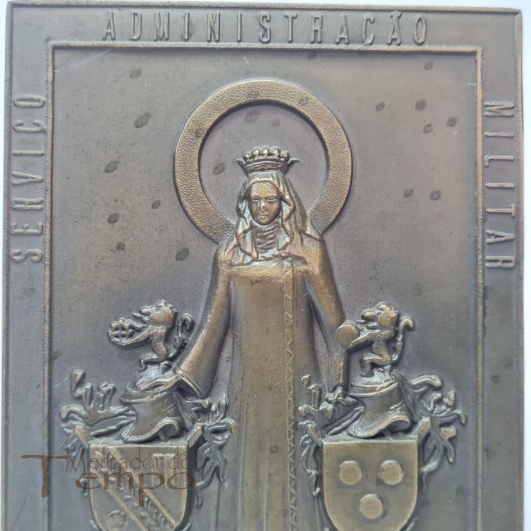 Grande medalhão Serviço da Administração Militar / Rainha Santa Isabel