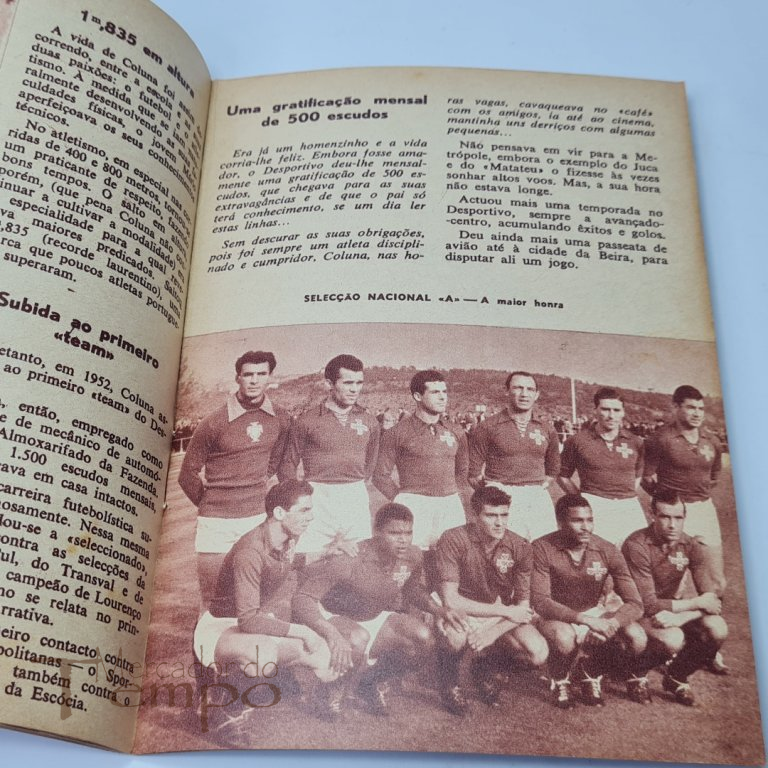 Colecção Idolos do Desporto n° 5, Coluna, 1956
