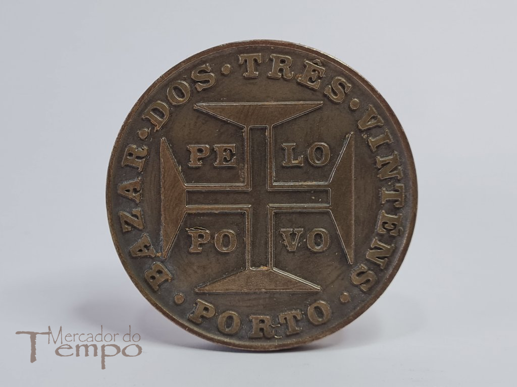 Medalha bronze Centenário do Bazar dos três vinténs 1880 – 1980