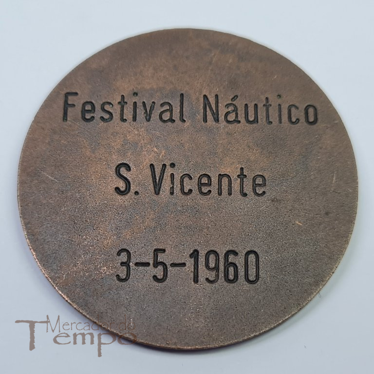 Medalha em bronze Cabo Verde, festival Náutico de S.Vicente, 1960