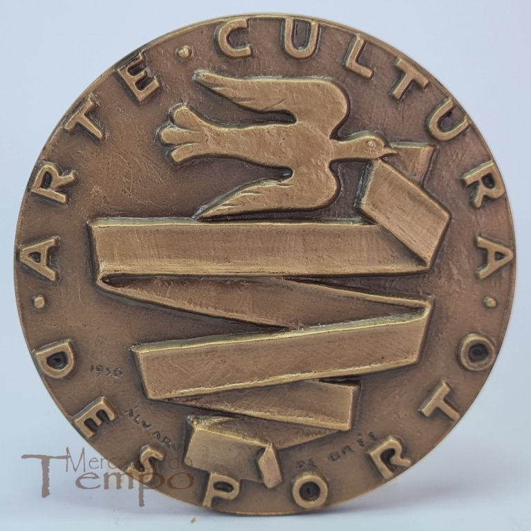 Medalha bronze Portugal / Turismo / Arte, 1956 Álvaro de Brée