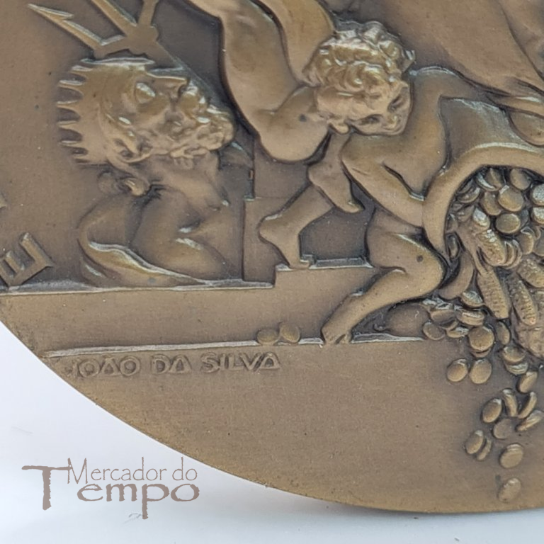 Medalha bronze Administração Geral do Porto de Lisboa,1952, João da Silva