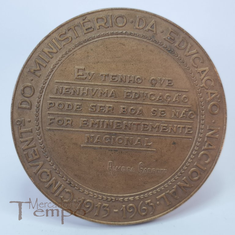 Medalha bronze Cinquentenário do Ministério da Educação Nacional, 1913-1963