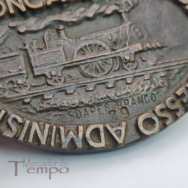 Grande medalhão roda de Comboio Entroncamento Locomotivas 