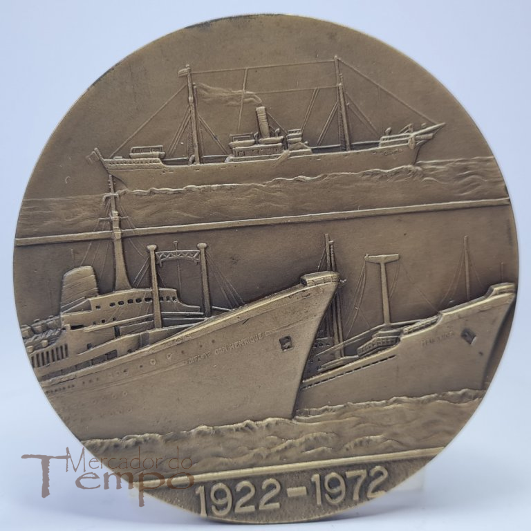Medalha bronze Cinquentenário Companhia Colonial de Navegação, 1922-1972