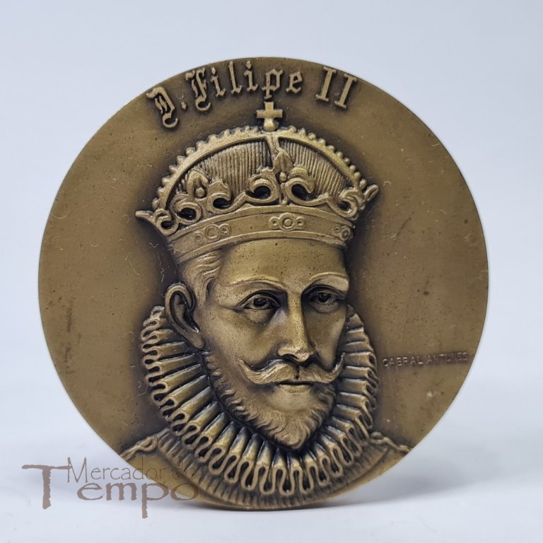 Medalha bronze D.Filipe II O Pio - XX Rei de Portugal
