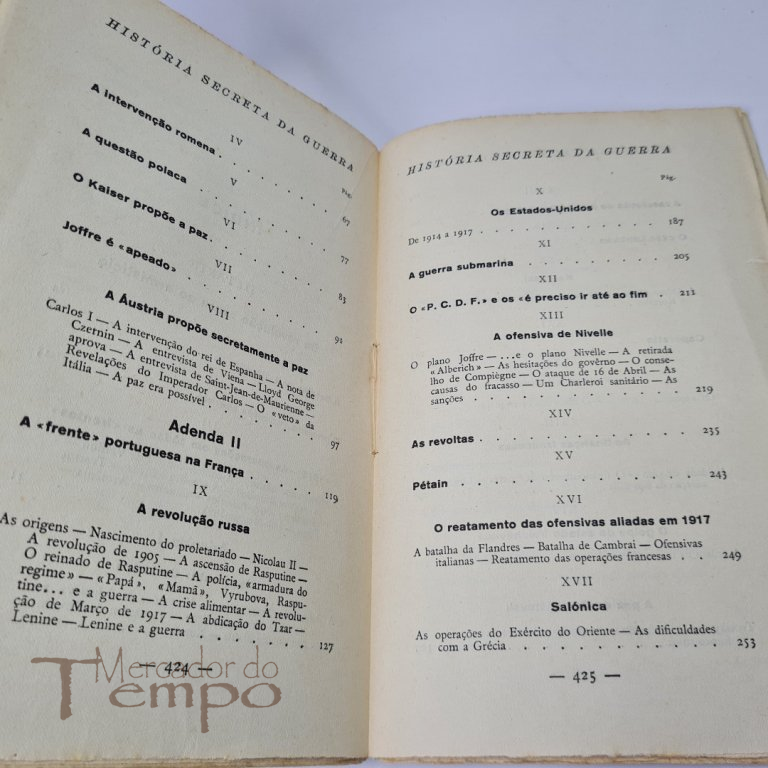 4 Volumes - História Secreta da Guerra, Adolfo Coelho, 1936