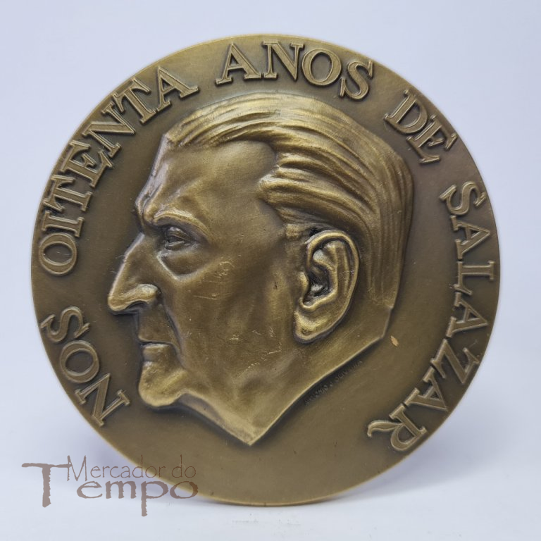 Medalha bronze Nos Oitenta Anos de Salazar, 1969