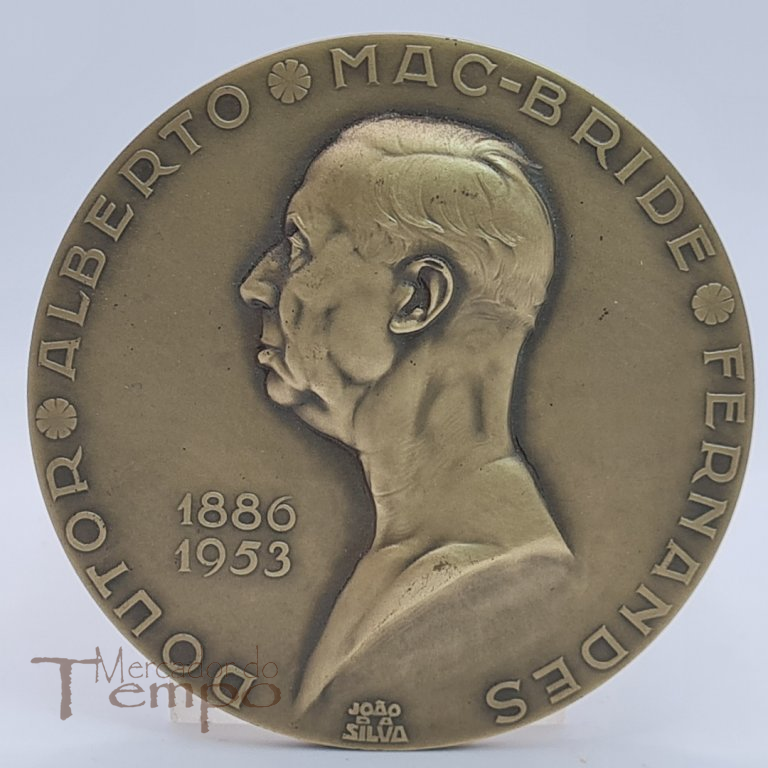 Medalha em bronze  Dr Alberto Mac-Bride Fernandes, João da Silva, 1953