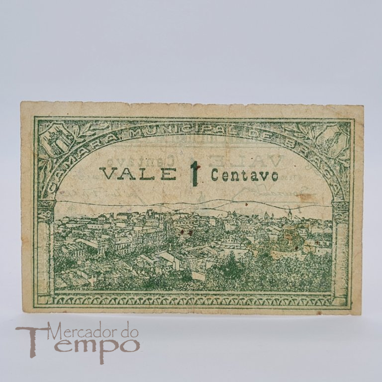 Cédula 1 centavo Câmara Municipal de Braga