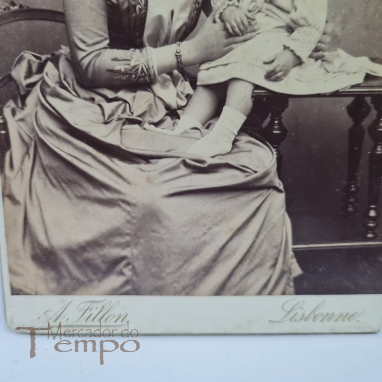 Foto A.Fillon/ D.Amélia Duq. Bragança e Principe Luis Filipe 1888